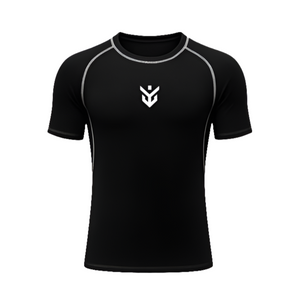 Discipline Compression Top – Stealth Black