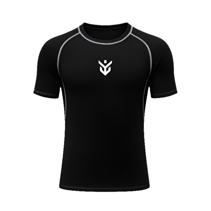 Discipline Compression Top – Stealth Black
